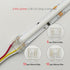 3-Pin 12mm COB LED Strip Connector Kit for Solderless Strip-to-Wire and Strip-to-Strip Joints on 5V 12V 24V DC COB LED Light Strips (Pack of 25) by Biantie La