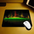 Gaming Mouse Pad Cool Music Equalizer, Non-Slip Rubber Mouse Pad for Computers, Personalized Rectangle 9.5 Inch x 7.9