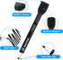 6 Count maxtek Magnetic Black Dry Erase Markers, Fine Tip Whiteboard Markers with Eraser, Thin Markers Low Odor
