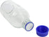 4 Pieces 1000 mL Graduated Round Glass Reagent Media/Storage Bottles with GL45 Blue Polypropylene Screw Cap