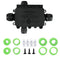 SZFUDIGO Black PA66 Nylon IP68 4 Way B Waterproof Junction Box, Includes 4