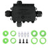 SZFUDIGO Black PA66 Nylon IP68 4 Way B Waterproof Junction Box, Includes 4