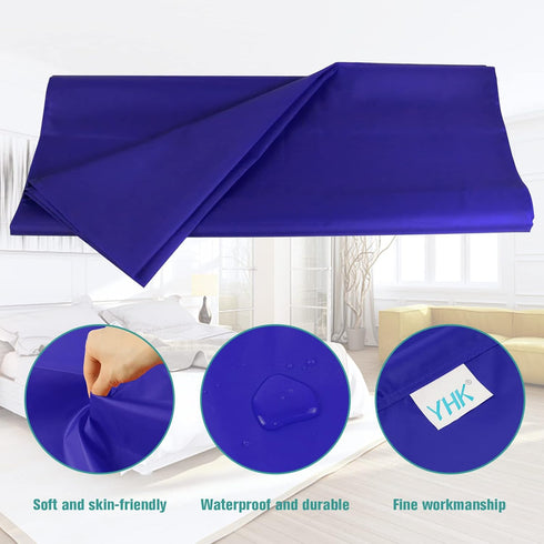 Tubular Slide Sheet for Patient Transfer, 28"x28" Blue Sliding Draw Sheets for Elderly, Hospital Bed, Home Care
