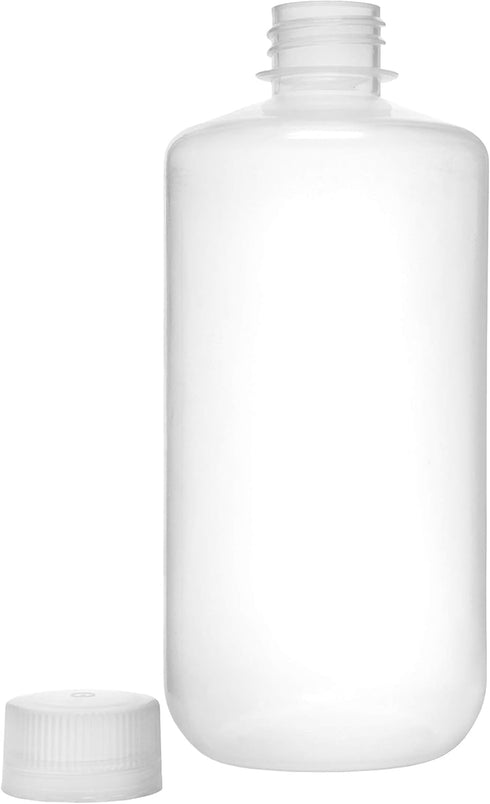 EISCO 6PK Reagent Bottles, 500ml Narrow Mouth with Screw Cap, Polypropylene for Labs