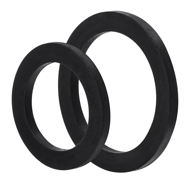 MECCANIXITY Rubber Flat Washers, 35mm 40mm OD, 24mm 30mm ID, 3mm Thick for Faucet Pipe Water Hose, Black Set