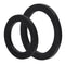MECCANIXITY Rubber Flat Washers, 35mm 40mm OD, 24mm 30mm ID, 3mm Thick for Faucet Pipe Water Hose, Black Set