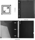 WOT I Telescoping 3 Ring Binder, 1 Inch, 12PCS Black, Flexible Binder with Expandable Spine, Holds 225 Sheets