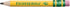 Ticonderoga My First Short Triangular Wood-Cased Pencils, 2 HB Soft with Erasers, Yellow, 12 Count
