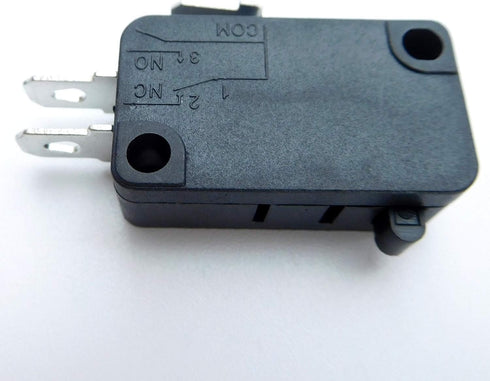 KW7-0 3 Pins 1NO 1NC Microswitches Micro Switch for Electric Cooker, 16A 125V/250V, 6-Pack (Black)