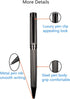 Ballpoint Pen for Men Women, Executive Home Office Use with Gift Box, Refillable 1.0mm Black Ink B8 (Fancy Deep Gray)