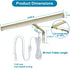 14 Inch 4W CRI90+, 3000K LED Picture Lights for Paintings Plug in, Adjustable Art Light Gallery Wall Light for Display