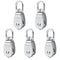 M20 Small Heavy Duty Pulley: 304 Stainless Steel Single Block Swivel Bearing System for Rigging, Lifting, Gym Equipment