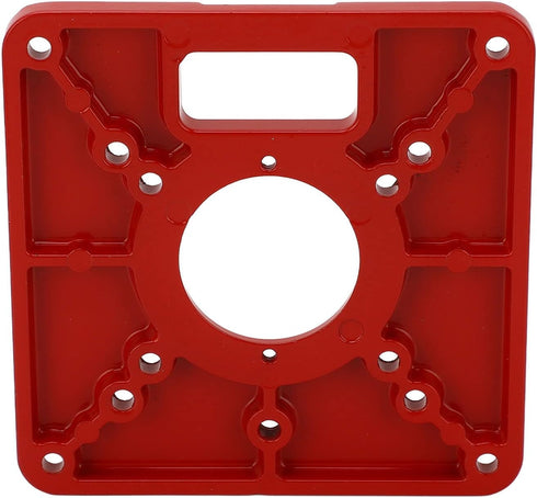 Router Table Insert Plate, Aluminum Alloy Router Plate Wood Tool, Universal Design Accessory for Woodworking, Red