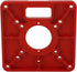 Router Table Insert Plate, Aluminum Alloy Router Plate Wood Tool, Universal Design Accessory for Woodworking, Red
