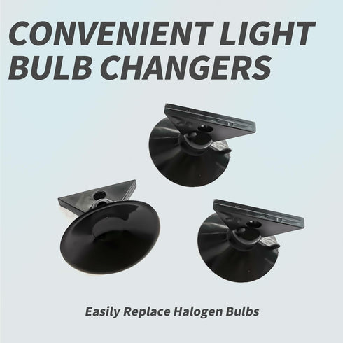 Light Bulb Suction Cup Removal Tool, 3 Pack, GU10 MR16 Lamp Changer for Mini Track Lights
