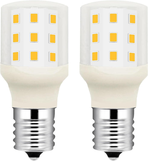 KEI D28M KEL 2815 Freezer Light Bulb, 100-265V, E17 3.8W, 40W Halogen Equivalent, Daylight White 6000K, Pack of 2