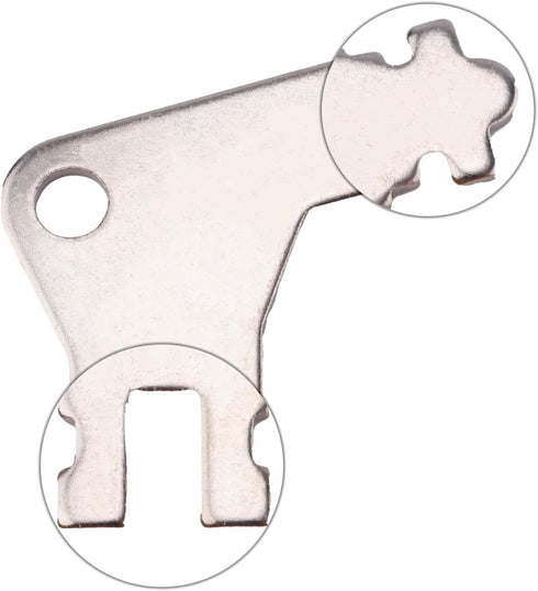 Gosknor 8pcs Paper Towel Dispenser Keys, Iron Toilet Paper Holder Opener Tissue Dispenser Key Replacement Compatible