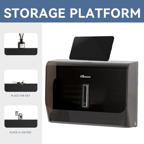 Mounted,200+ 10.8" 3.5" 8" Paper Towel Dispenser Adhesive Wall Multifold Trifold c-Fold Hand Paper Towel Dispenser