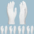 5 Pairs Archival Photo Gloves - White Medium Work Gloves for Handling Art, Photography, Jewelry