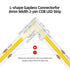 SSGP 8mm 2-Pin 10Pcs 4Pcs COB LED Strip Connector Kit - L-Shaped Corner Connectors + Gapless Adapters, Reusable