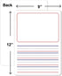 Double Sided Whiteboard 9”x12” for Kids, Story Lined Dry Erase Board for Writing, Drawing - Age 3-5, Teacher,