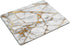 Smooffly White Marble Gold Grain Mouse Pad Non-Slip Rubber Gaming Mousepad for Computers