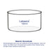 Crystallizing Dish, No Spout Flat Bottom Thick-Walled High Borosilicate Glass, 100 mm Outer Diameter, 300 ml Capacity