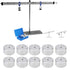 10 pcs Double Hooked Weight, Metal Weight with Hooks and Ring Lever Principle Physical Experimental Teaching Tool for General Science and Physics Laboratory Work, 50g