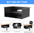 GOME Under Desk Storage Metal Shelf, Double Layer Adjustable Tray Organizer for Office Desks
