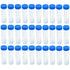 Eowpower 30pcs 50ml Plastic Vial Storage Container Test Tubes for Laboratory