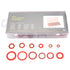 600PCS Red Steel Paper Fiber Flat Washers Kit - Insulation Washer Assorted Set with Box for Electrical Connections