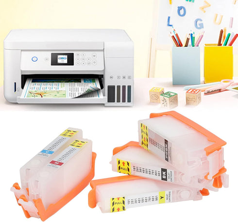 Empty Refillable Printer Ink Cartridge with Permanent Chip for PIXMA TS702 TR7520 TR8520 TR8620 Printers
