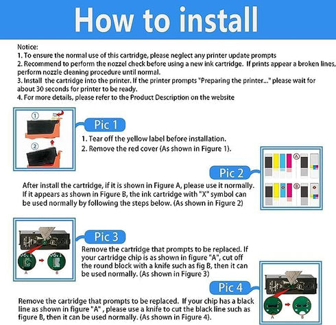 LCL Compatible Ink Cartridge Replacement for Lexmark 100XL 105XL 108XL 14N1068 14N1069 14N1070 14N1071 High Yield