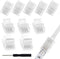 RGBZONE 10 Packs 4-Pin RGB LED Light Strip Connectors, 10mm Wide Unwired Solderless Quick Connectors