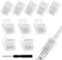 RGBZONE 10 Packs 4-Pin RGB LED Light Strip Connectors, 10mm Wide Unwired Solderless Quick Connectors