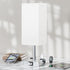 3-Way Dimmable E26 Bulb Touch Bedside Table Lamp for Nightstand - Night Lamp with USB A + Type C Charging Ports and Two