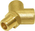 Joywayus Brass Pipe Fitting Y-shaped Connector, 1/4" NPT Female x 1/4" NPT Male, 3-way Fitting Coupler, Pack of 2