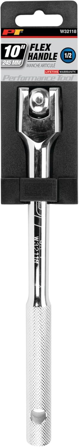 Performance Tool 1/2-in Drive Flex Handle W32118, Silver, 10-Inches Hand Tool