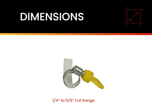 SAE Size 4 Range Mini Key All Stainless Hose Clamp - Pro Tie 33260, 4-Pack
