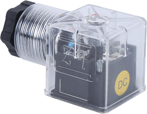 Hydraulic Solenoid Coil Plug, Solenoid Valve Coil,Transparent Voltage Universal Accessories with Light without Wire DC24 5Pcs
