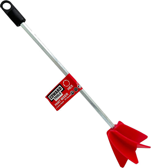 Edward Tools Paint Mixer Drill Attachment - Helix Mixer for 1 Gallon Paint, Works with 3/8 and Larger Drills
