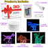QAQWQAQ 3D 4 Dimmable 16 Hologram Dinosaur Night Light, Patterns, Remote/Smart Touch, Color Changing Light, T-Rex