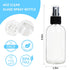 STARSIDE 12 Pack 120 ml Clear Glass Spray Bottles with Fine Mist Sprayer & Dust Cap for Essential Oils