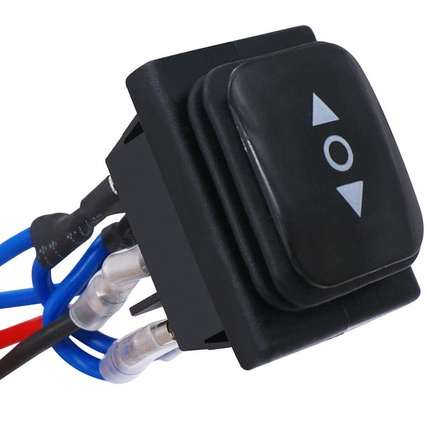 TWTADE Momentary Polarity Reverse Switch - Waterproof DC 12V 10A Control Motor for Hoist, Crane, 6 Pin Rocker Toggle