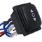 TWTADE Momentary Polarity Reverse Switch - Waterproof DC 12V 10A Control Motor for Hoist, Crane, 6 Pin Rocker Toggle