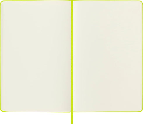 Moleskine Classic Notebook, Hard Cover, Large (5" x 8.25"), Plain/Blank, Lemon Green, 240 Pages for Writing and