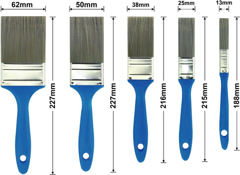 Premium 10 Piece Paint Brush Set, Paint Tools, Home Repair Tools