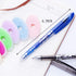 QTQYQJ Erasable Gel Pens - 6 Pack Heat Erase Pens for Fabric, 0.5mm Fine Point Refillable Ball Pen