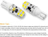 KAKEMONO T5 T10 Wedge Base 2W LED Bulb 10 Pack for 12V 24V Landscape Path Light, 6000K Daylight White