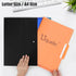 Uquelic Manilla Folders, 8.5 x 11/A4 Size, 6 Plastic Manilla Folders, Color File Folders Page Protector, 1/3-Cut Tabs